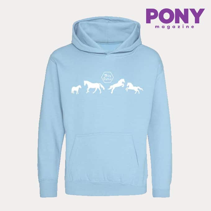 This Esme • Pony Mag Blue Hoodie